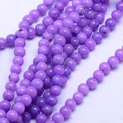 Natural Mashan Jade Round Beads Strands G-D263-8mm-XS24-1