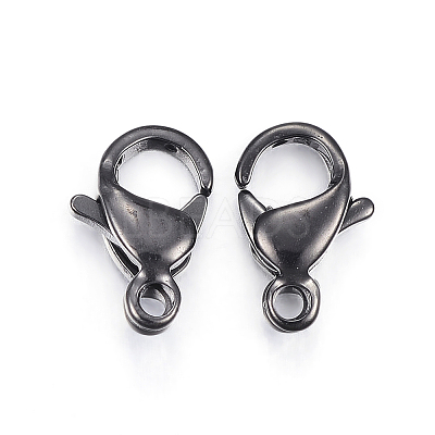 304 Stainless Steel Lobster Claw Clasps Ion Plating(IP) Y-STAS-H353-G-02B-1