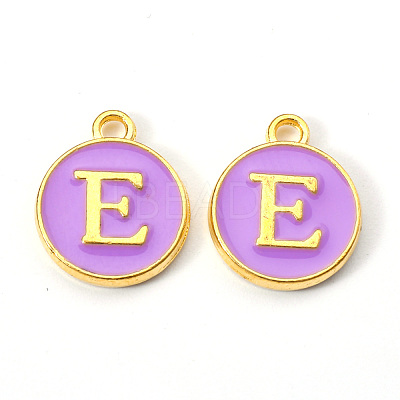 Golden Plated Alloy Enamel Charms ENAM-S118-10E-1