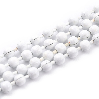 Handmade Brass Ball Chains KK-J276-16B-P02-1