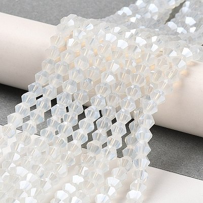 Imitation Jade Electroplate Glass Beads Strands LS-EGLA-F029-J4mm-A05-1
