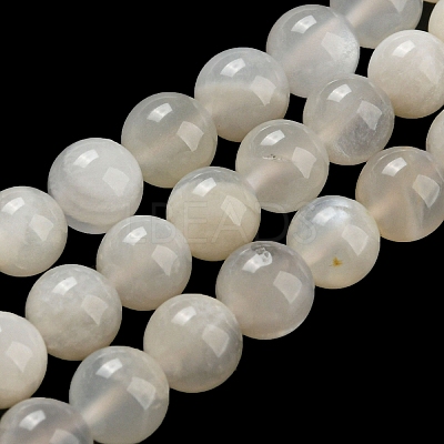 Natural White Moonstone Beads Strands X-G-F306-05AB-6mm-01-1