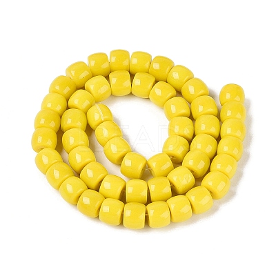 Opaque Glass Beads Strands GLAA-Q106-02A-B05-1