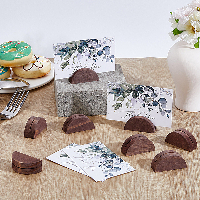 20Pcs Pine Wood Name Card Holder DJEW-GA0001-77B-1