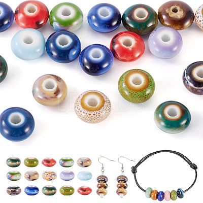 20Pcs Handmade Porcelain Beads PORC-TA0001-31-1