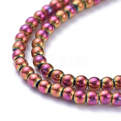 Electroplate Glass Beads Strands EGLA-K014-A-FP09-1