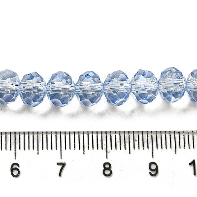 Transparent Baking Paint Glass Beads Strands DGLA-A034-T8mm-D13-1