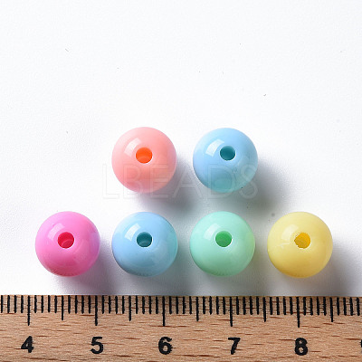 Opaque Acrylic Beads X-MACR-S370-C10mm-M1-1