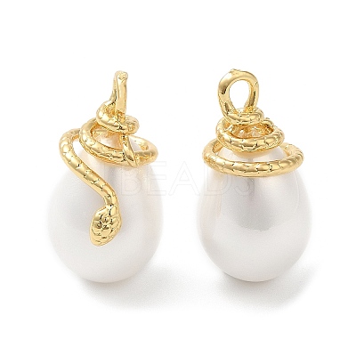 Eco-Friendly Brass Pendants KK-M246-04G-1