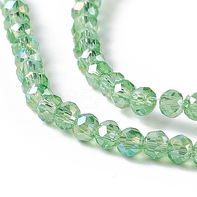Electroplate Glass Beads Strands EGLA-R048-2mm-10-1