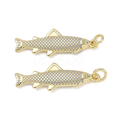 Brass Enamel Pendants KK-CBA9234-13G-01-1