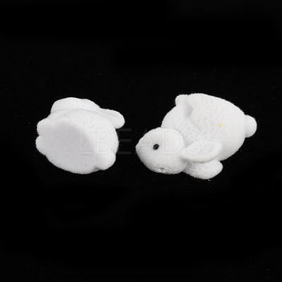 Flocky Plastic Beads X-KY-Q056-022E-1