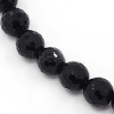 Synthetic Black Stone Beads Strands G867-044-1