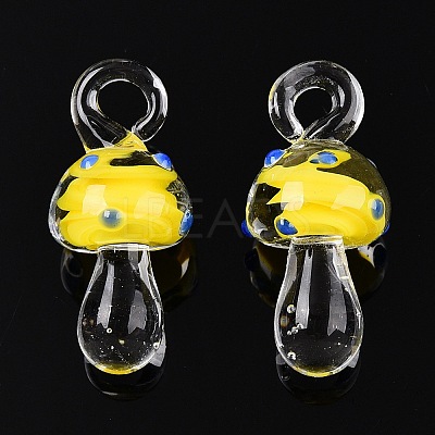 Handmade Lampwork Pendants LAMP-T021-14A-1