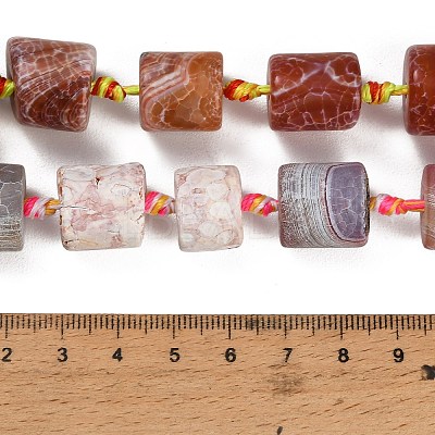 Dyed & Heated Natural Fire Crackle Agate Beads Strands GG-CBAB9C6-J01-01-1