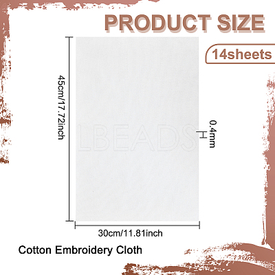 Cotton Embroidery Cloth LS-DIY-WH0502-46-1