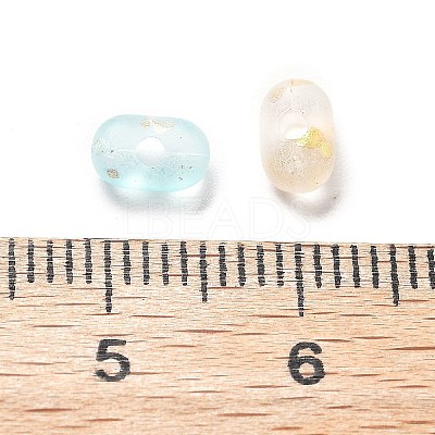 Gradient Color Transparent Frosted Acrylic Beads X1-OACR-M023-06F-1