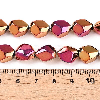 Electroplate Glass Beads Strands EGLA-T021-10F-1