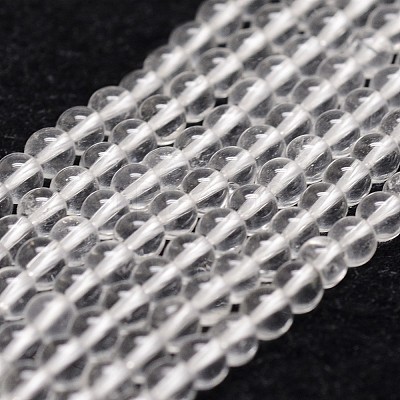 Natural Quartz Crystal Beads Strands X-G-D840-61-4mm-1