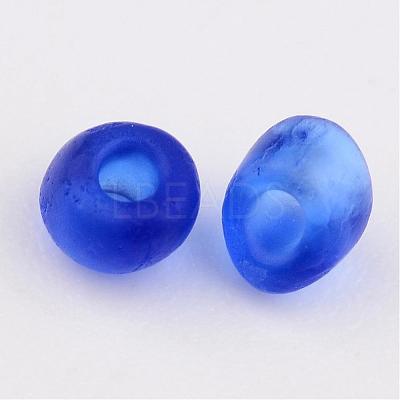 8/0 Frosted Round Glass Seed Beads X-SEED-A008-3mm-M8-1