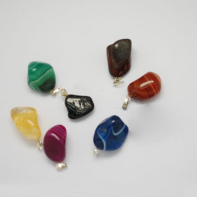 Mixed Gemstone Pendants G-R119-1