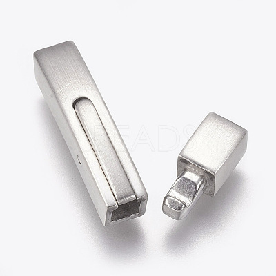 304 Stainless Steel Bayonet Clasps STAS-O114-046MP-A-1