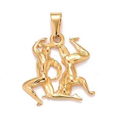Ion Plating(IP) 304 Stainless Steel Pendants X-STAS-D165-14G-05-1