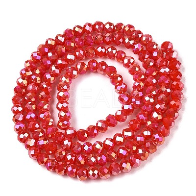 Electroplate Glass Beads Strands EGLA-A044-P2mm-B22-1