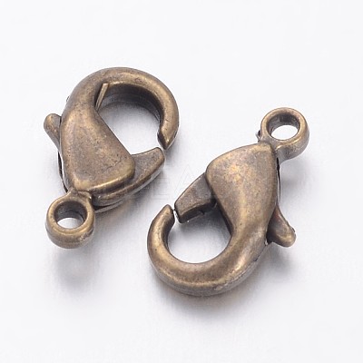 Brass Lobster Claw Clasps KK-904-AB-NF-1