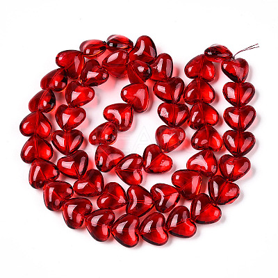 Transparency Glass Beads Strands GLAA-T023-13A-1