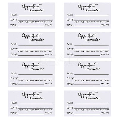 50Pcs Paper Appointment Reminder Cards AJEW-TADJ0001-22-1
