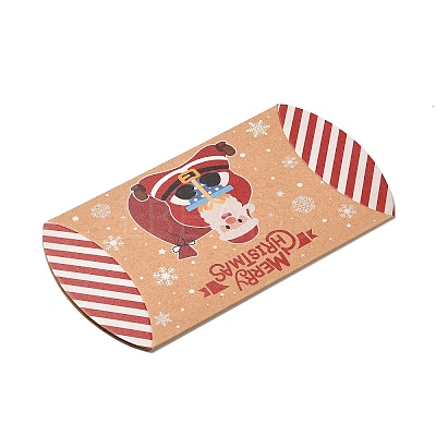 Christmas Theme Cardboard Candy Pillow Boxes CON-G017-02A-1