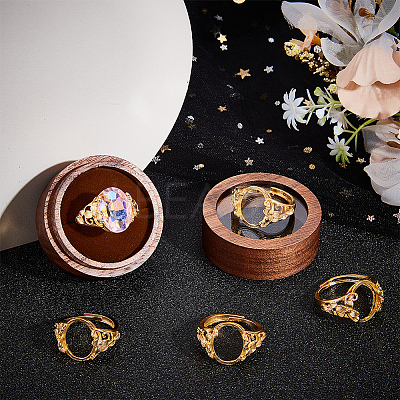 4Pcs Adjustable Brass Ring Components KK-BBC0008-71-1