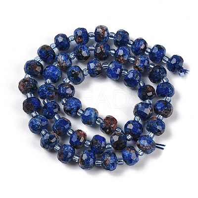 Natural Sesame Jasper Dyed Beads Strands G-H057-A21-04-1