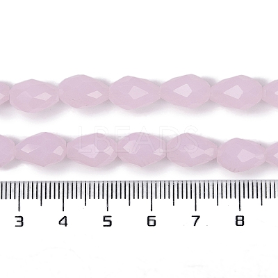 Electroplate Imitation Jade Glass Beads Strands EGLA-N013-J4mm-D01-1