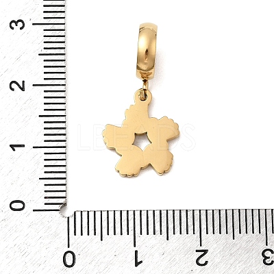 304 Stainless Steel Colorful Enamel European Dangle Charms STAS-D153-01B-G-1