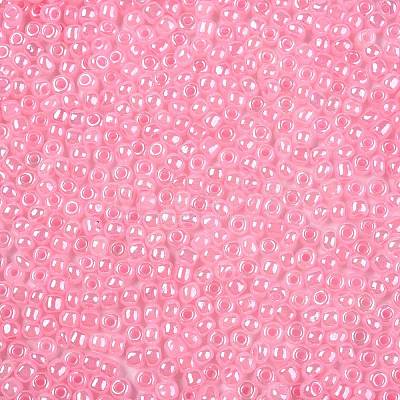 DIY Craft Beads 6/0 Ceylon Round Glass Seed Beads X-SEED-A011-4mm-145-1
