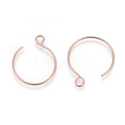 Ion Plating(IP) 304 Stainless Steel Earring Hooks STAS-L216-02A-RG-1