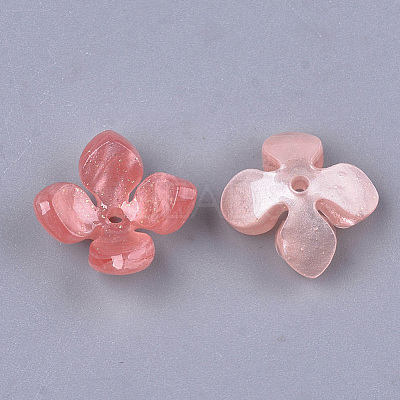 Cellulose Acetate(Resin) Bead Caps X-KK-S161-02C-1
