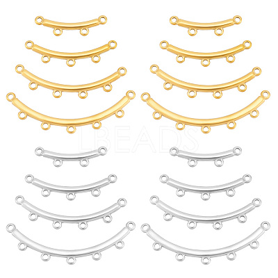 16Pcs 8 Styles Boho Style 304 Stainless Steel Multi-Strand Links STAS-UN0057-78-1