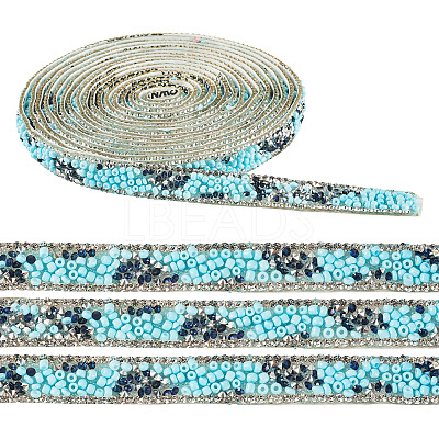 Hotfix Rhinestone Ribbon Trimming DIY-TAC0051-002A-1-1