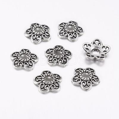 Tibetan Style Alloy Bead Caps X-LF10597Y-NF-1