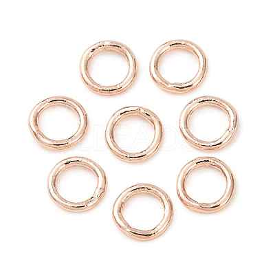 Brass Closed Jump Rings KK-CBA8EB2-01RG-1