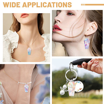 20Pcs Alloy Open Back Bezel Pendants FIND-CA0011-50S-1