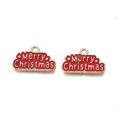 Rack Plating Alloy Enamel Pendants LS-ENAM-N055-173A-1