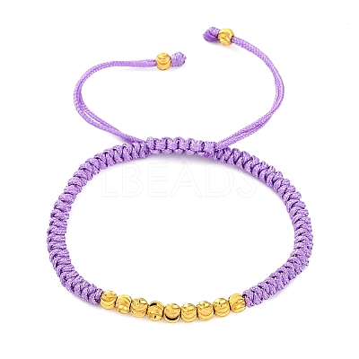 Polyester Cord Braided Bead Bracelets for Women BJEW-L698-01G-04-1