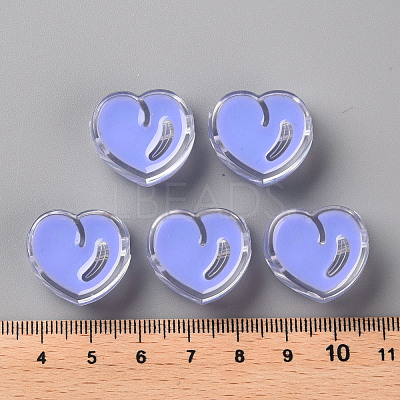 Transparent Enamel Acrylic Beads TACR-S155-004J-1