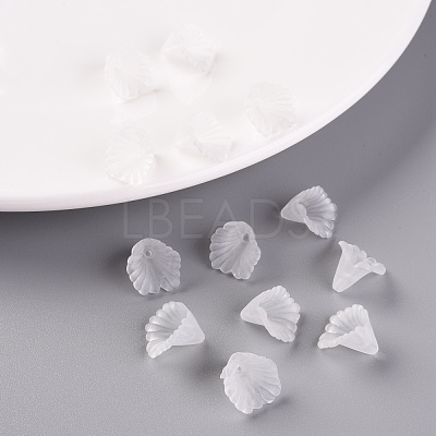 Frosted Acrylic Bead Caps MACR-S371-10A-701-1