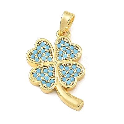 Brass Rhinestone Pendants RB-CBACCCF-02G-1