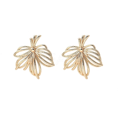 Brass Stud Earrings Finding for Women KK-A244-12G-1